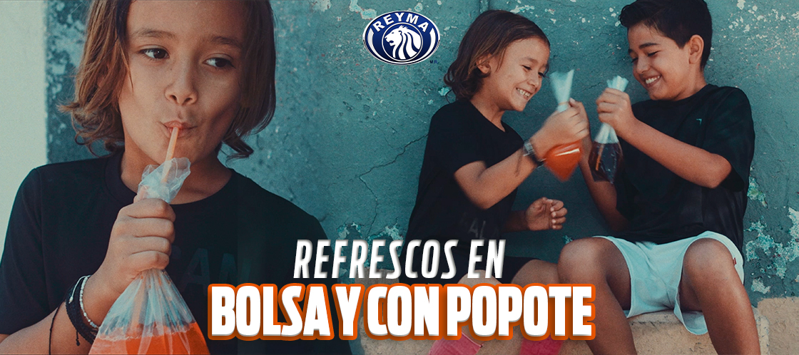 Refrescos en bolsa y con popote