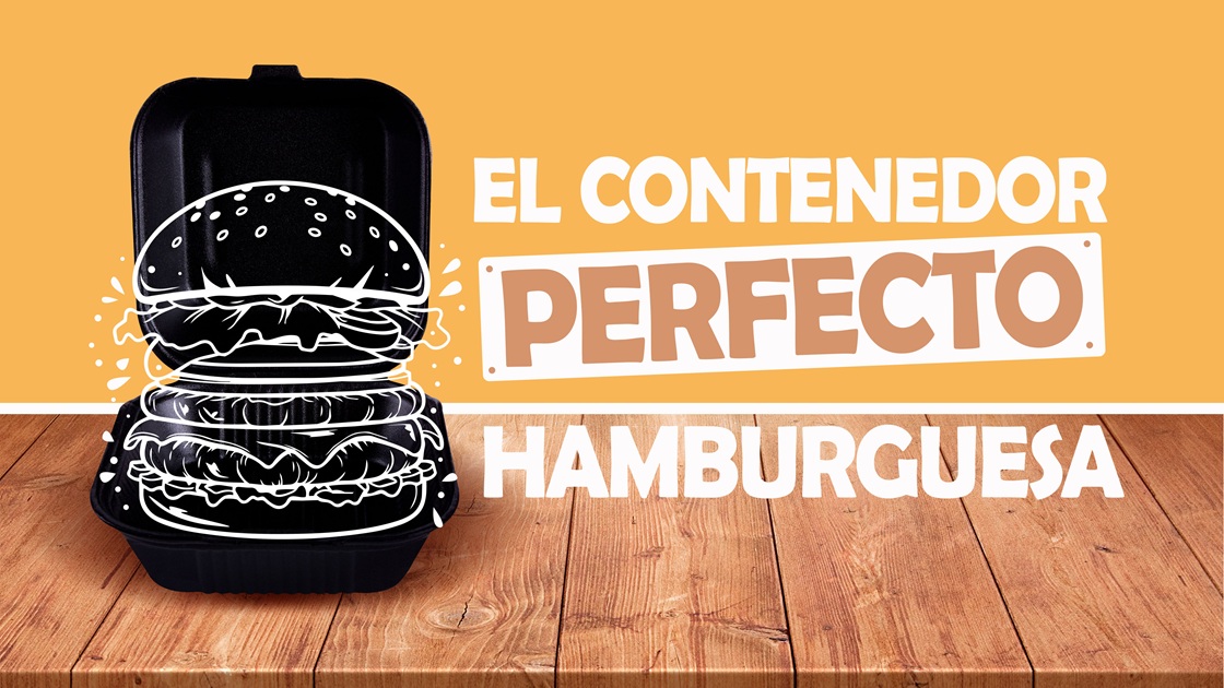 El contenedor perfecto para tu hamburguesa